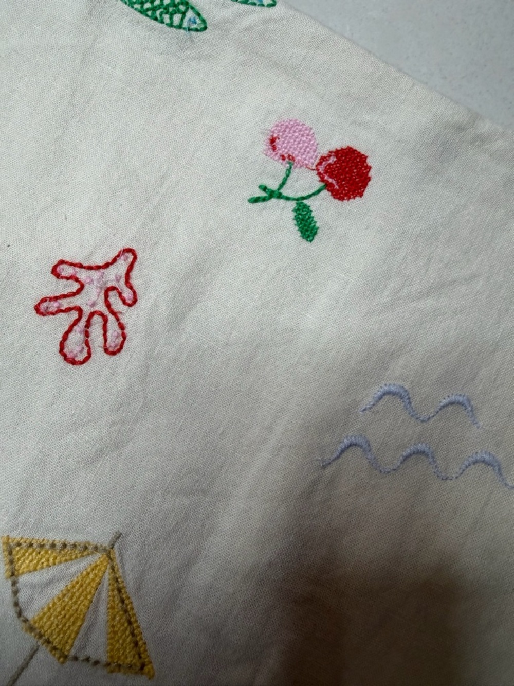 GAP White Mini Skirt with Multicolor Beach Embroidery - Picture 7 of 11